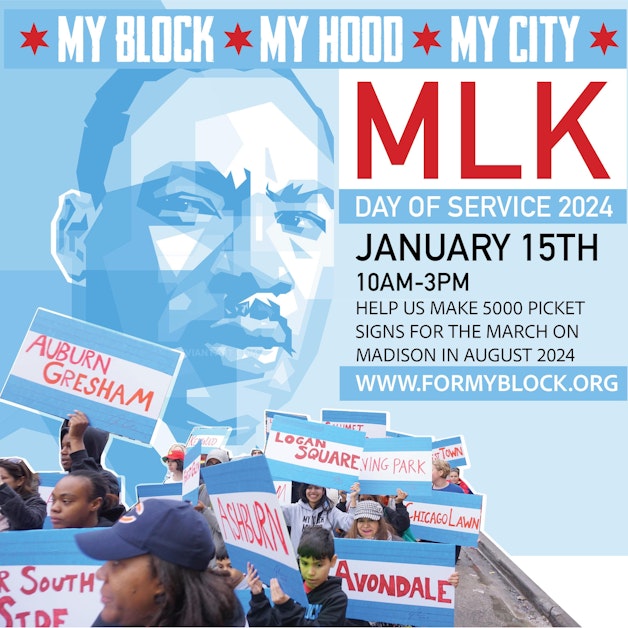 MLK Day of Service 2024 · My Block, My Hood, My City